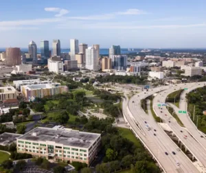 This is a photo of the skyline of Tampa, Florida.