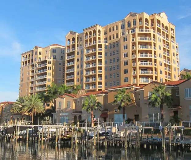 This is a photo of the Belle Harbor Condos in Clearwater, FL.